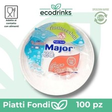 100 Piatti fondi di Plastica