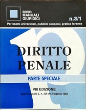 DIRITTO PENALE - PARTE SPECIALE VIII ED - MANUALI GIURIDICI - EDIZIONI SIMONE