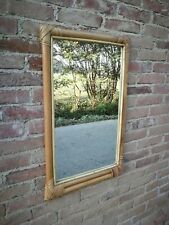 ANTICO Specchio vintage rettangolare anni 70 stile bonacina bamboo bambù