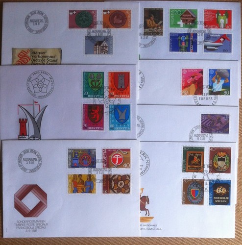 Fdc svizzera 1981 - fdc,