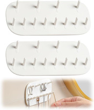 Parete Porta Collane Autoadesivo, Ganci per Collane, Organizer per Gioielli Mont