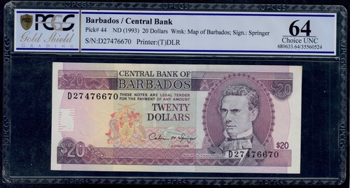 Barbados dollari - barbados, (1993)