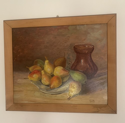 Quadro olio tela antico - quadro,