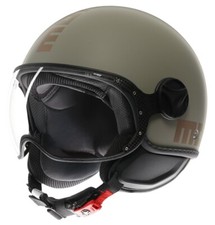 CASCO HELMET MOTO JET MOMO DESIGN FGTR CLASSIC FLIP GREEN BRONZE  MATT TG XL