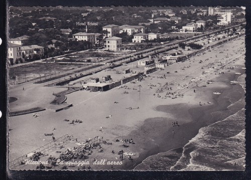 Cartolina riccione spiaggia - la,