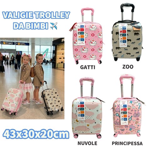 Valigia trolley bimba bimbo
