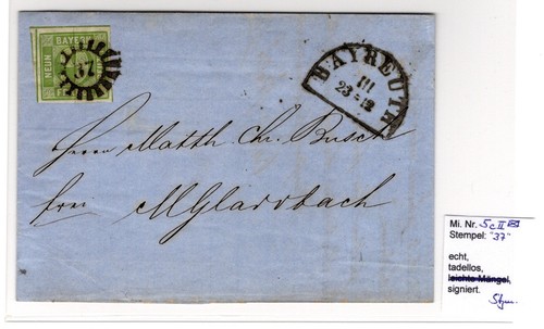 Baviera lettera pieghevole