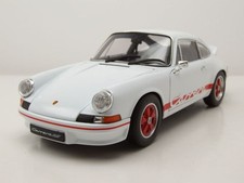 Porsche 911 Carrera RS 1973 bianco rosso modellino auto 1:18 Welly