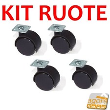 4PZ RUOTE RUOTA CON PIASTRA