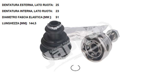 Kit giunto omocinetico - kit,