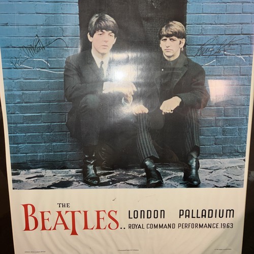 The beatles framed poster - beatles,