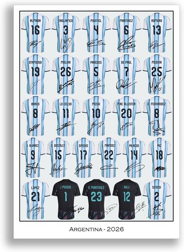 Stampa poster firmata squadra