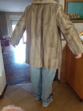 pelliccia visone grigio, ottime condizioni taglia 46 produzione italiana 