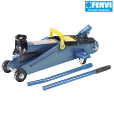 Fervi 0060 cric a carrello sollevatore manuale auto meccanico 2000 kg