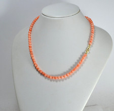 COLLANA  CORALLO ROSA 6 mm