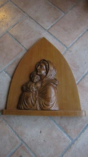 Madonna scolpita legno - scolpita,