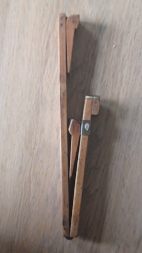 Antique wooden foot measure - antique,