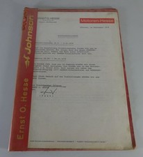 Informativa Stampa + Catalogo / Brochure Johnson Motori Fuoribordo Stand 09/1976