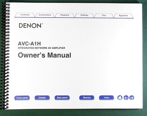 Denon avc a1h instruction - avc-a1h,