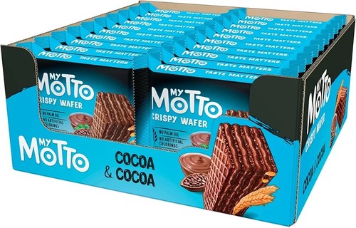 Wafer con crema cacao e - con,