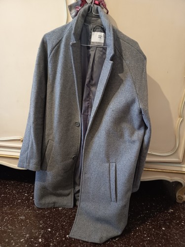 Cappotto bershka uomo grigio - bershka,