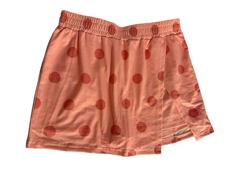 Minigonna rosa con orlo - , a