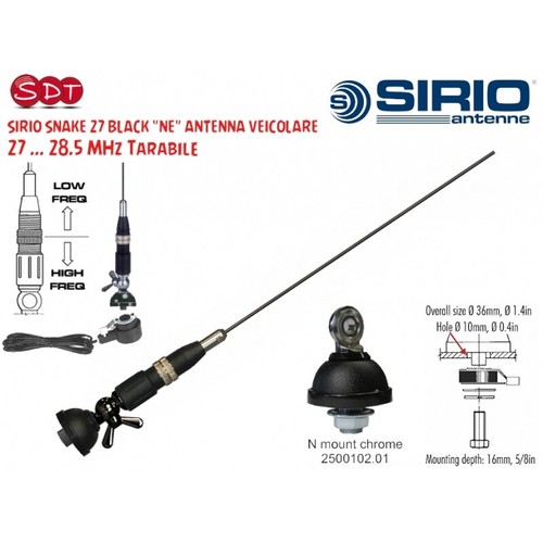 Sirio snake black - snake, 27