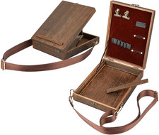 Scatola in Legno per Messaggeri Di Scrittori，Cavalletto Da Tavolo，Scatola Portap