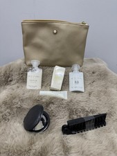 Kit toilette da viaggio BVLGARI Emirates Business Class borsa oro inc profumo nuovo