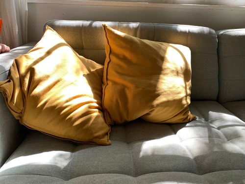 Copricuscino ikea senape tela - copricuscino,