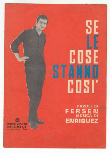 Spartito sergio endrigo - spartito,