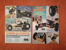 2 PUBBLICITA' CARTACEE ORIGINALI ADVERTISING WERBUNG "DUNE MACHINE" GIG del 1980
