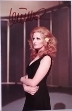 AUTOGRAPH MINA MAZZINI FOTO AUTOGRAFATA MINA MUSICA VOICE SINGER ITALIA NO LP CD