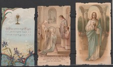 TRE  SANTINI ORIGINALI D'EPOCA