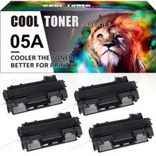 4 toner compatibili per HP LaserJet P2035 P2050 P2055 P2055D P2055DN 05A CE505A