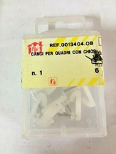 6 Ganci gancio acciaio per