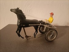 NATIONAL TOYS CAVALLO CON SULKY PISTA SLOT CAR 1:32