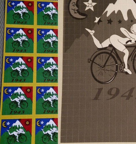 Blotter art hofmann bike - blotter,
