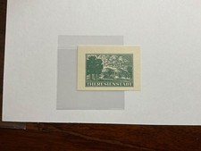 STAMP 1943 BOEMIA E MORAVIA THERESIENSTADT  MARCA REGISTRAZIONE NUOVA MINT