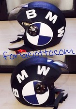 Casco pelle nera vintage - casco,