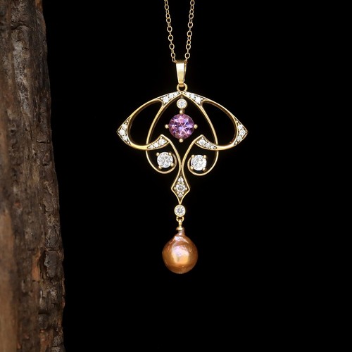 Collana pendente dorato - collana,
