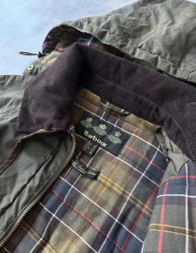Barbour waxed jacket with - , hood