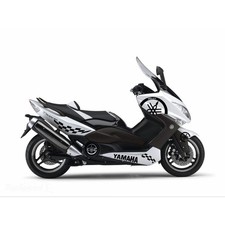SET 12 ADESIVI NERO CARENA 70X70 CM per Yamaha 500 T-MAX 2008-2011
