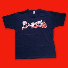 Atlanta Braves 1995 Vintage T Shirt Size L single stitch Russell Athletic MLB