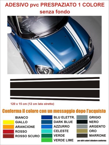 Kit strisce cofano mini - kit,
