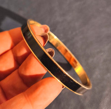 bracciale vintage americano rigido in smalto anni 60 firma Monet vtg bracelet