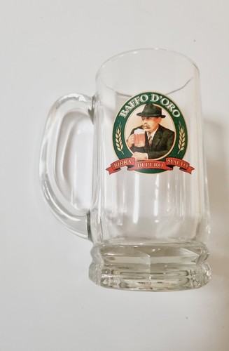 Bicchiere moretti baffo oro - bicchiere,