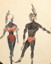 Costumi tribali teatro vintage