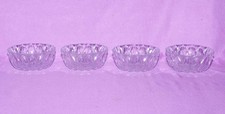 LOTTO SERVIZIO  4 CONTENITORI CIOTOLE VETRO CRISTALLO CASA CUCINA