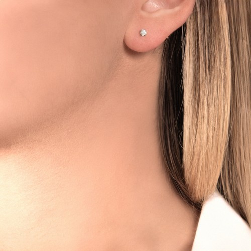 Orecchini punto luce diamanti - orecchini,